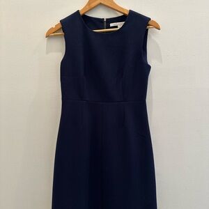 Diane Von Furstenberg Blue Sheath Midi Dress